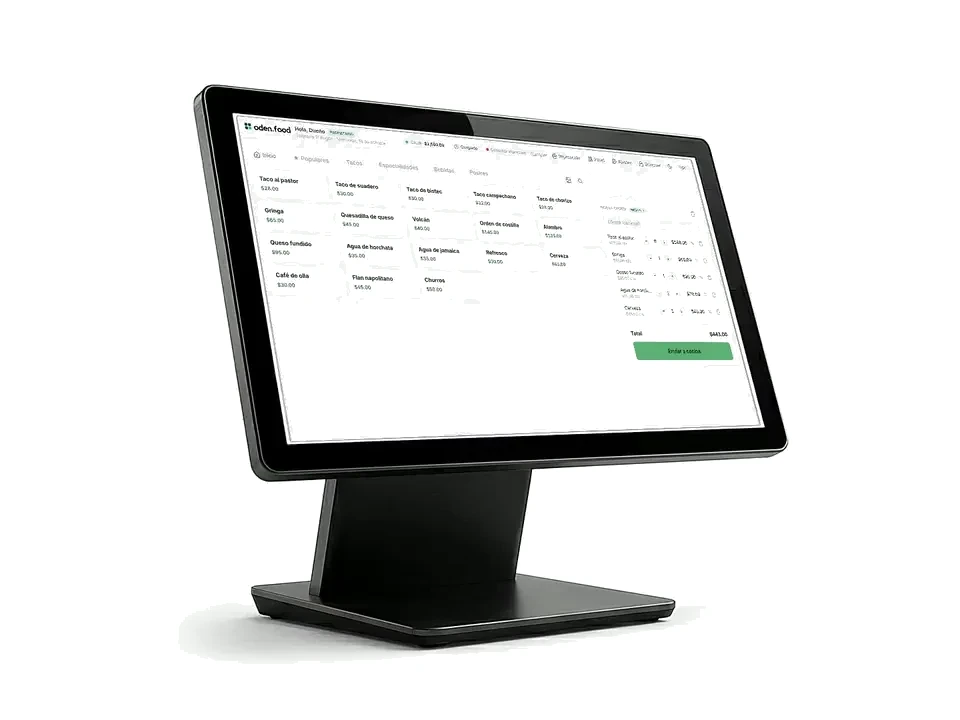 Desktop POS terminal without a printer